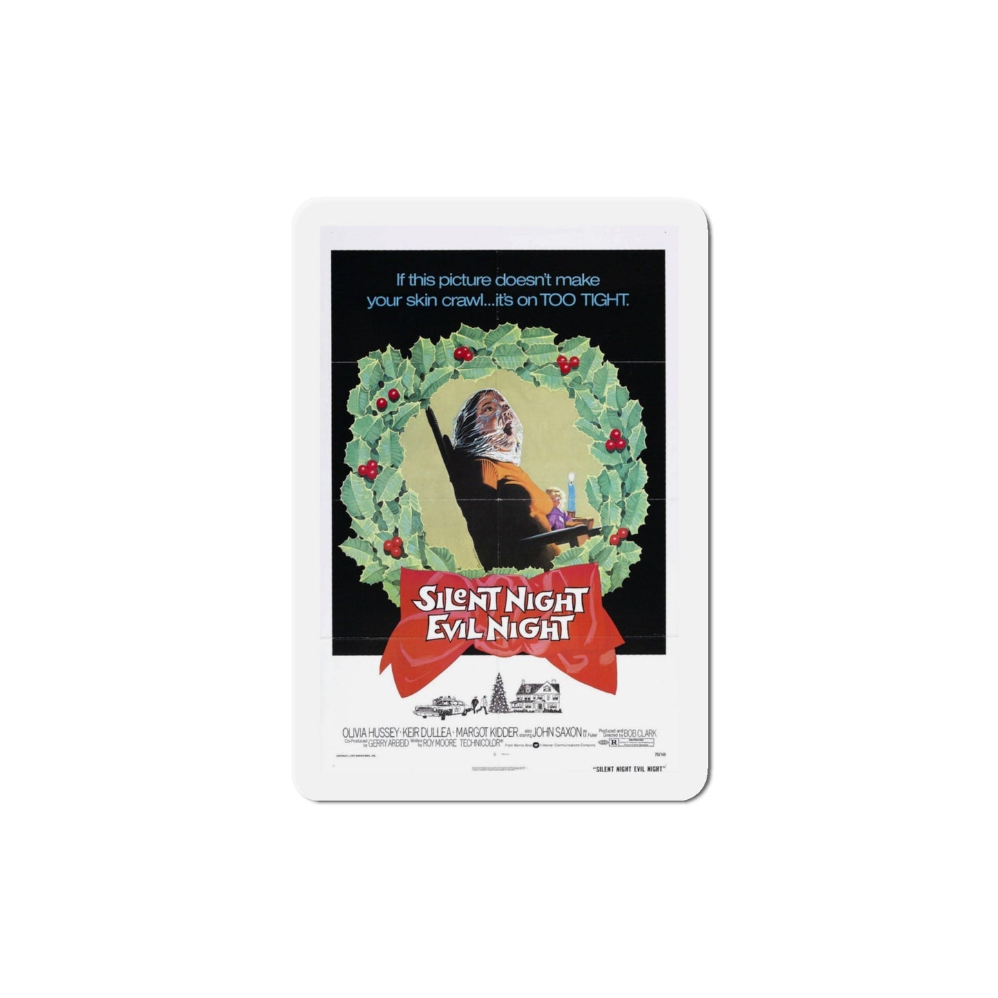 Black Christmas 1974 Movie Poster Die-Cut Magnet-4 Inch-The Sticker Space