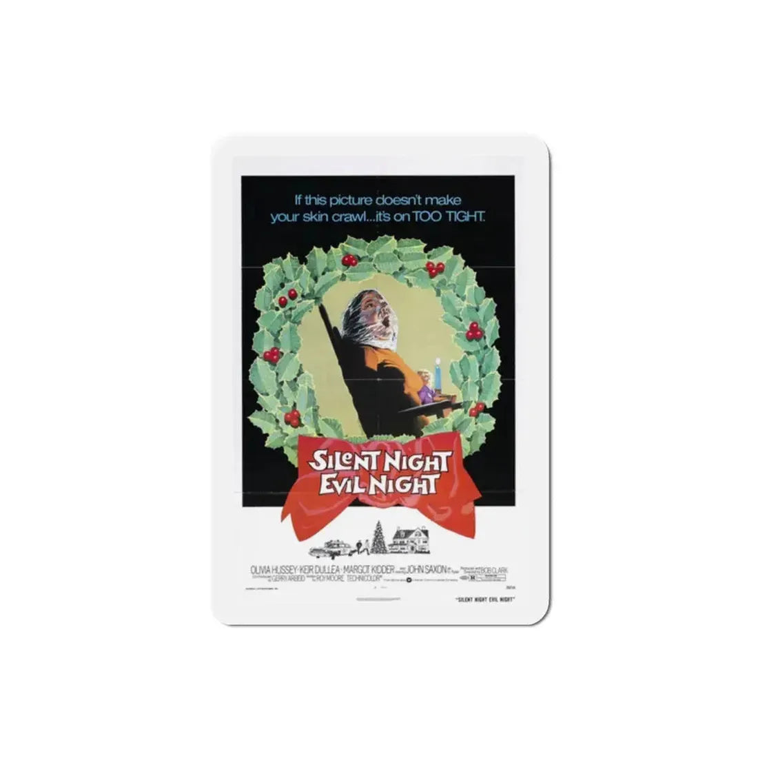 Black Christmas 1974 Movie Poster Refrigerator Magnet 2 Inch - The Sticker Space