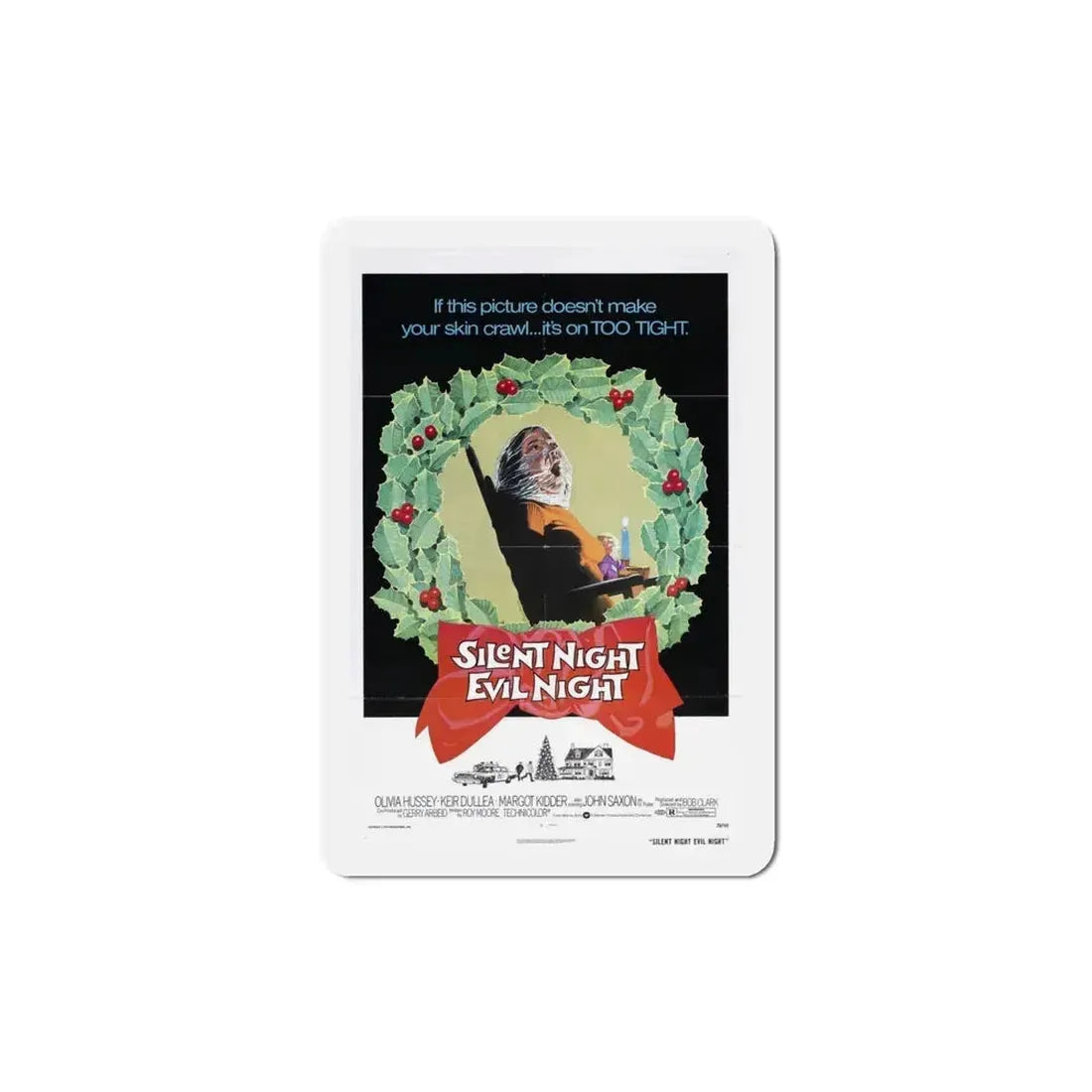 Black Christmas 1974 Movie Poster Refrigerator Magnet 4 Inch - The Sticker Space