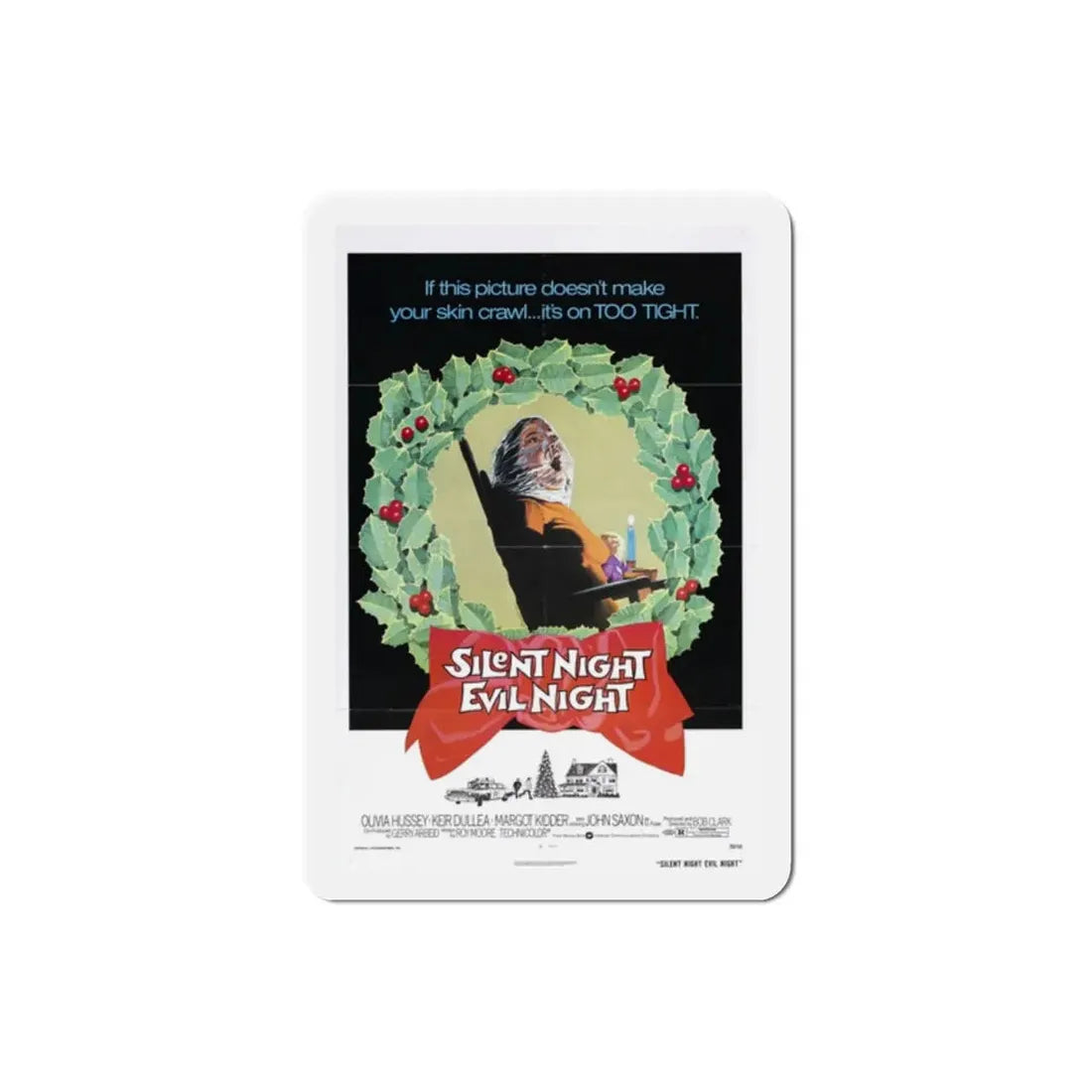 Black Christmas 1974 Movie Poster Refrigerator Magnet - The Sticker Space