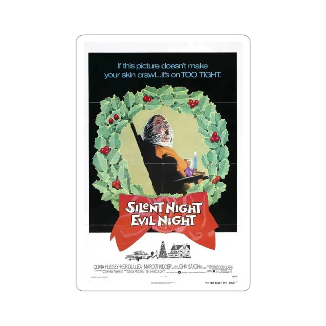 Black Christmas 1974 Movie Poster STICKER Vinyl Die-Cut Decal 3 Inch - The Sticker Space