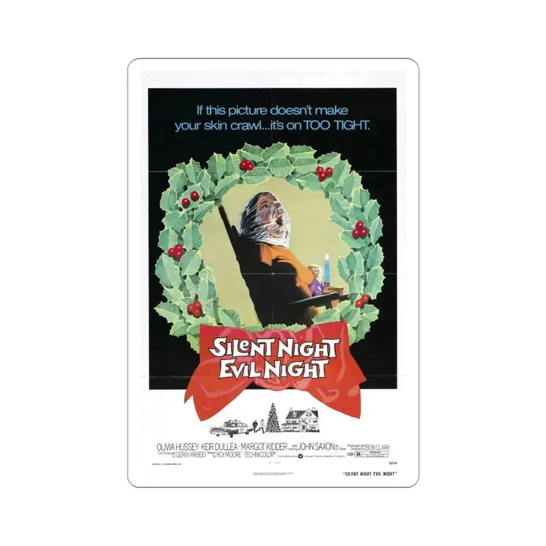 Black Christmas 1974 Movie Poster STICKER Vinyl Die-Cut Decal - The Sticker Space