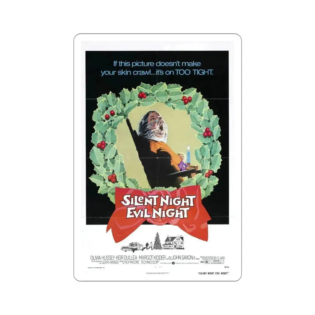 Black Christmas 1974 Movie Poster STICKER Vinyl Die-Cut Decal - The Sticker Space