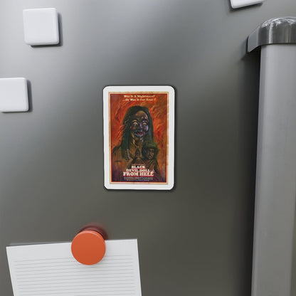 BLACK DEVIL DOLL FROM HELL 1984 Movie Poster - Die-Cut Magnet-The Sticker Space