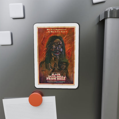 BLACK DEVIL DOLL FROM HELL 1984 Movie Poster - Die-Cut Magnet-The Sticker Space