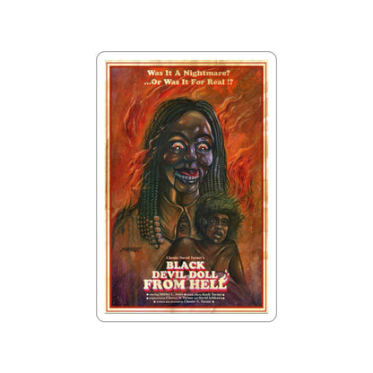 BLACK DEVIL DOLL FROM HELL 1984 Movie Poster STICKER Vinyl Die-Cut Decal-2 Inch-The Sticker Space