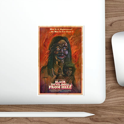 BLACK DEVIL DOLL FROM HELL 1984 Movie Poster STICKER Vinyl Die-Cut Decal-The Sticker Space