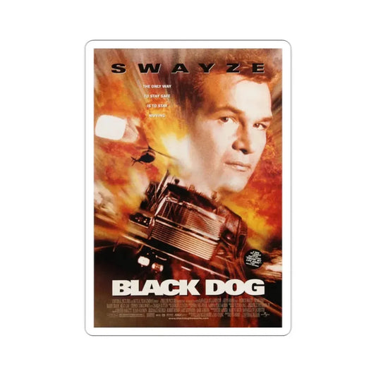 Black Dog 1998 Movie Poster STICKER Vinyl Die-Cut Decal 2 Inch - The Sticker Space