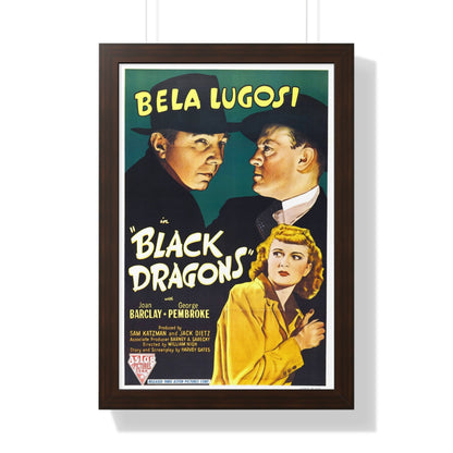 BLACK DRAGONS 1942 - Framed Movie Poster-16″ x 24″-The Sticker Space