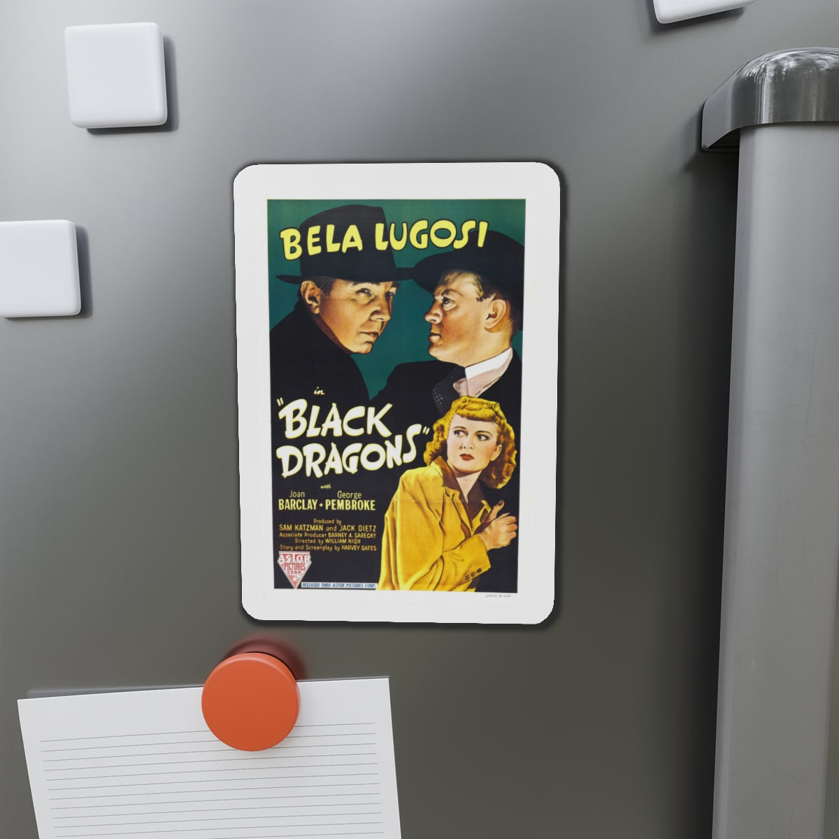 BLACK DRAGONS 1942 Movie Poster - Die-Cut Magnet-The Sticker Space