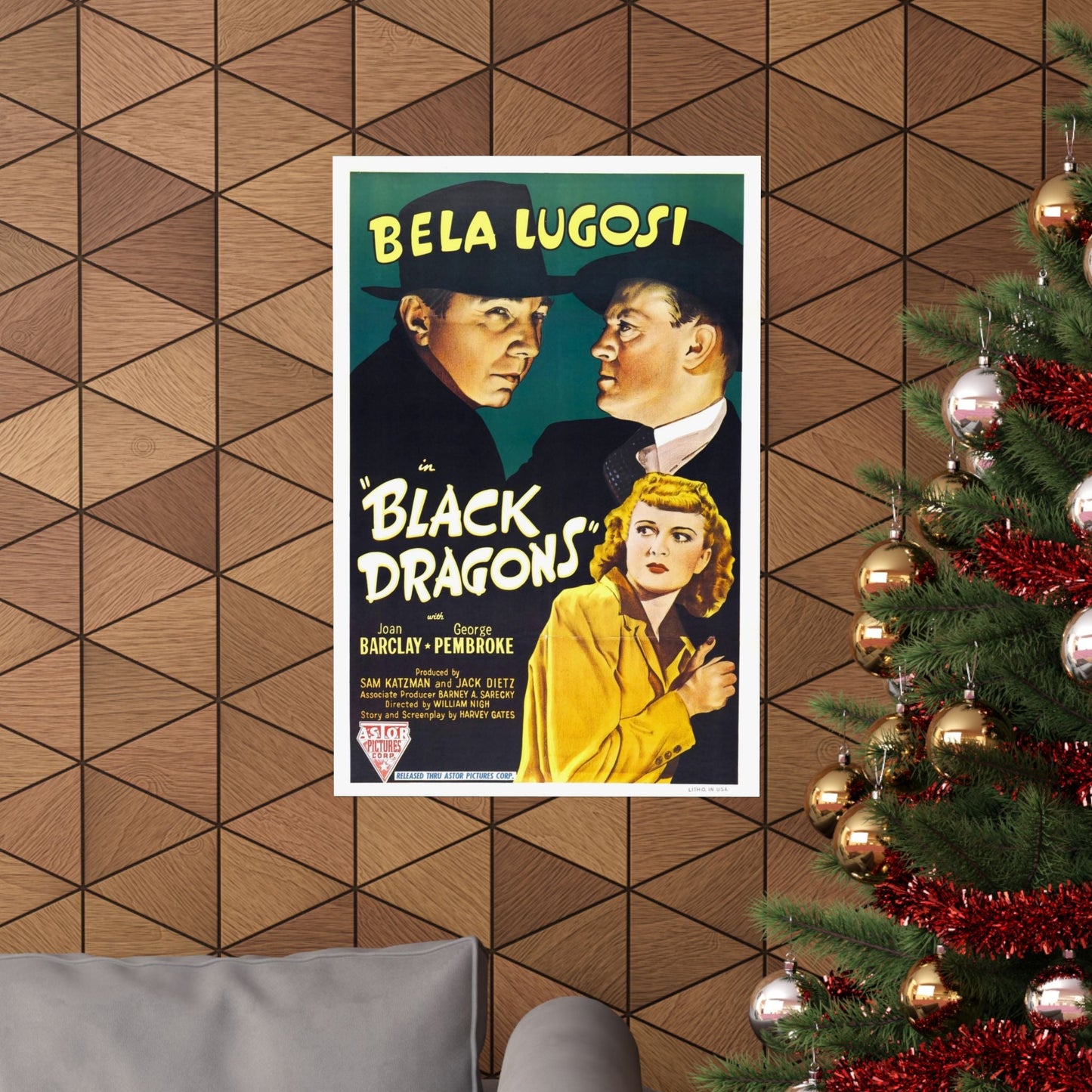 BLACK DRAGONS 1942 - Paper Movie Poster-The Sticker Space