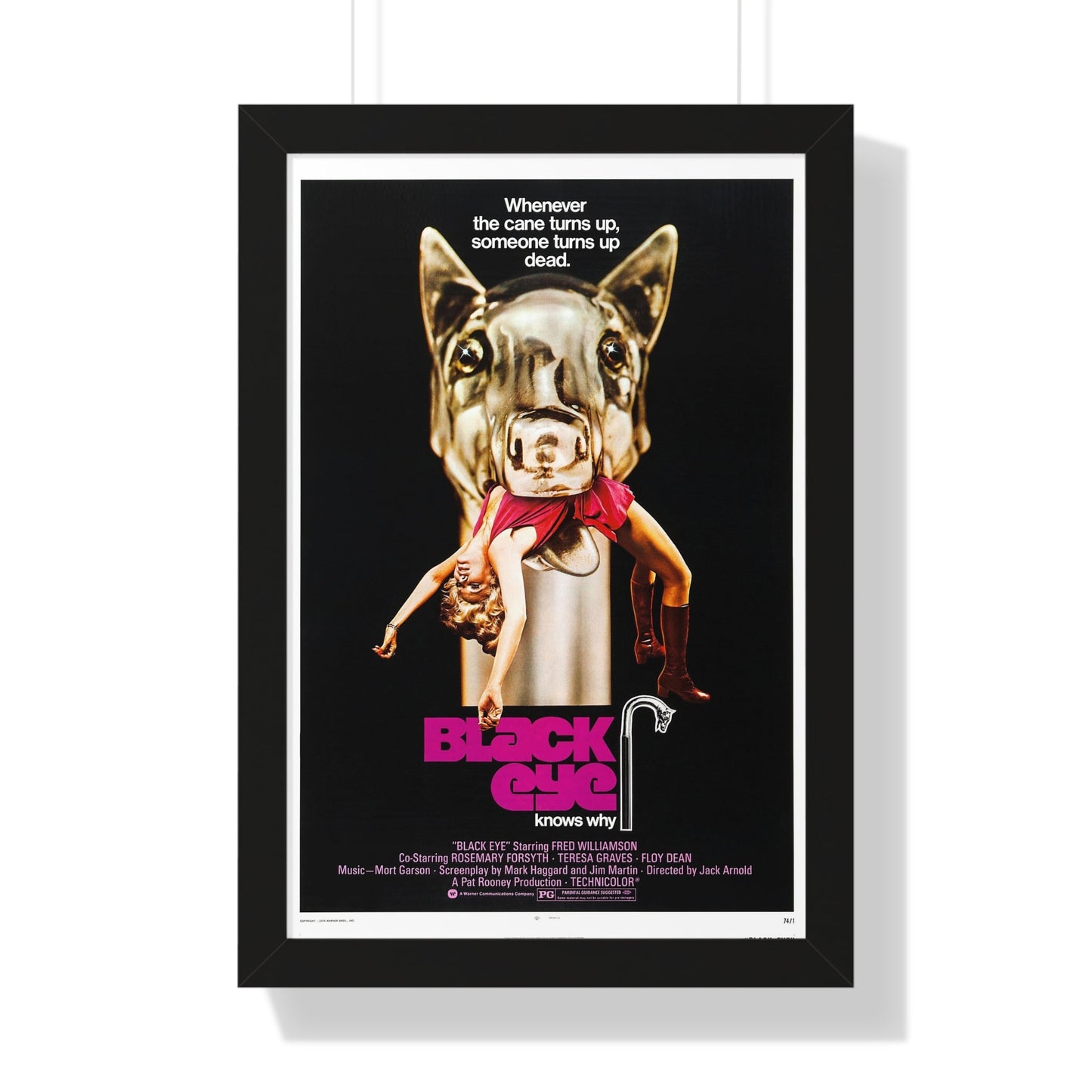 BLACK EYE 1974 - Framed Movie Poster-16″ x 24″-The Sticker Space