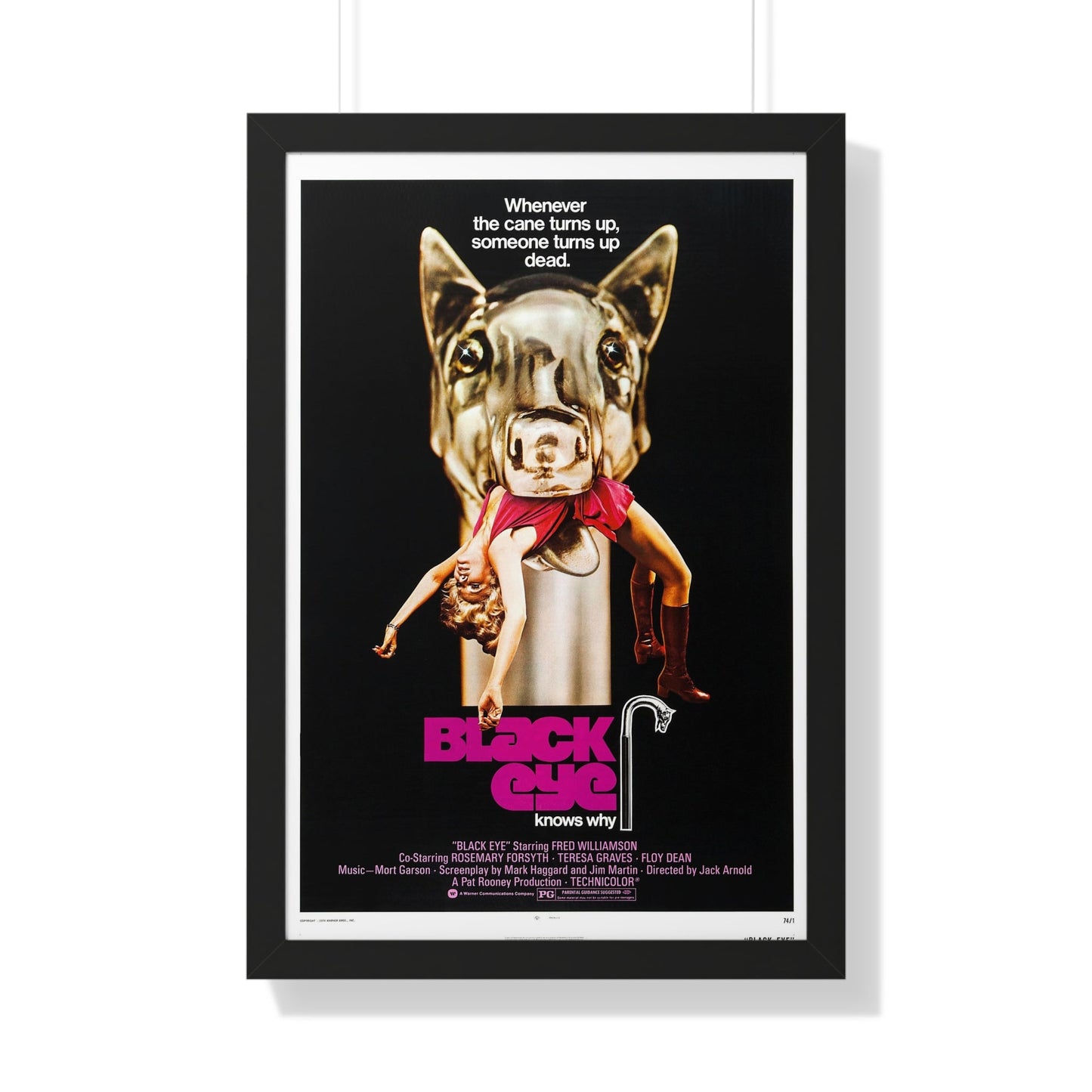 BLACK EYE 1974 - Framed Movie Poster-20" x 30"-The Sticker Space