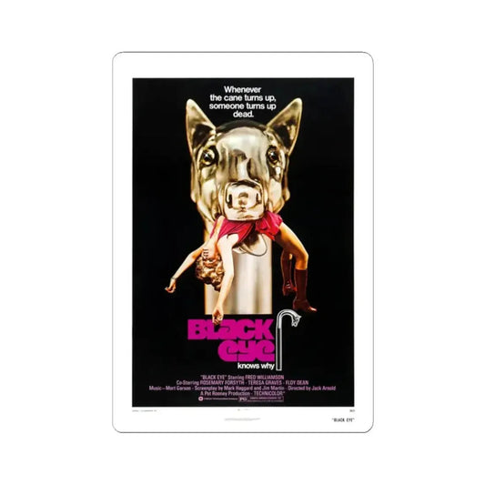 Black Eye 1974 Movie Poster - STICKER Vinyl Kiss-Cut Decal 2 Inch White - The Sticker Space