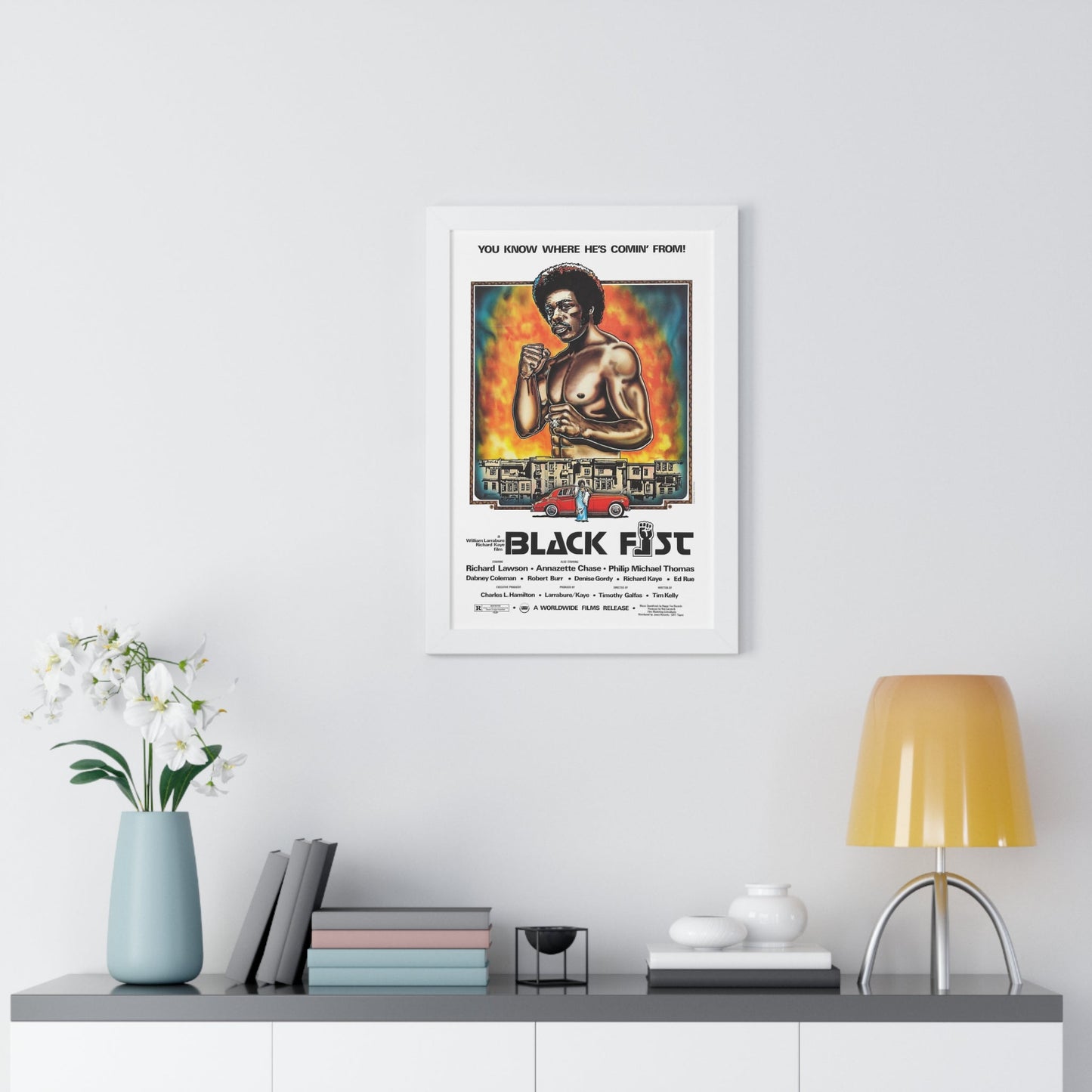 BLACK FIST 1975 - Framed Movie Poster-The Sticker Space