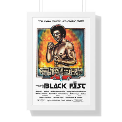 BLACK FIST 1975 - Framed Movie Poster-16″ x 24″-The Sticker Space