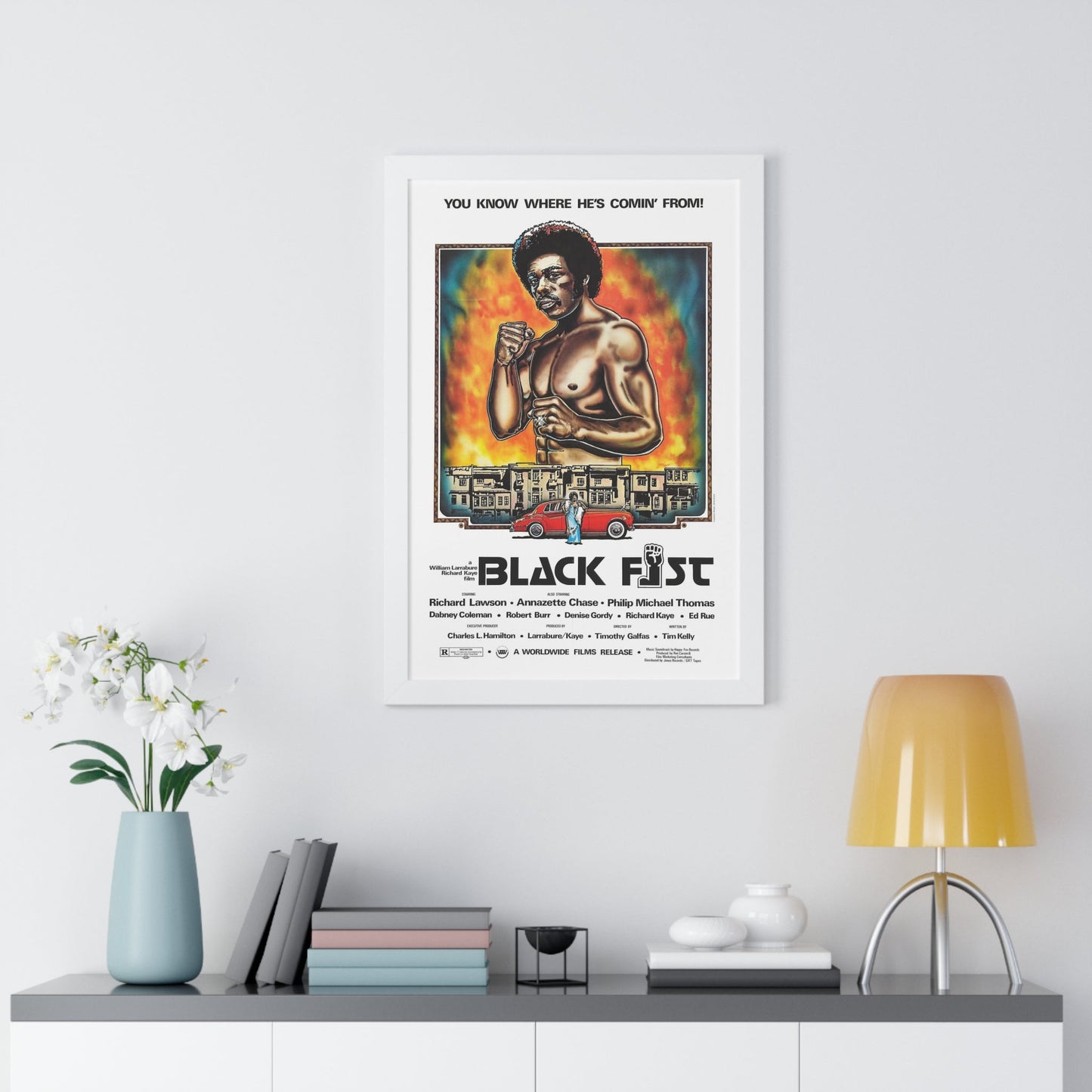 BLACK FIST 1975 - Framed Movie Poster-The Sticker Space