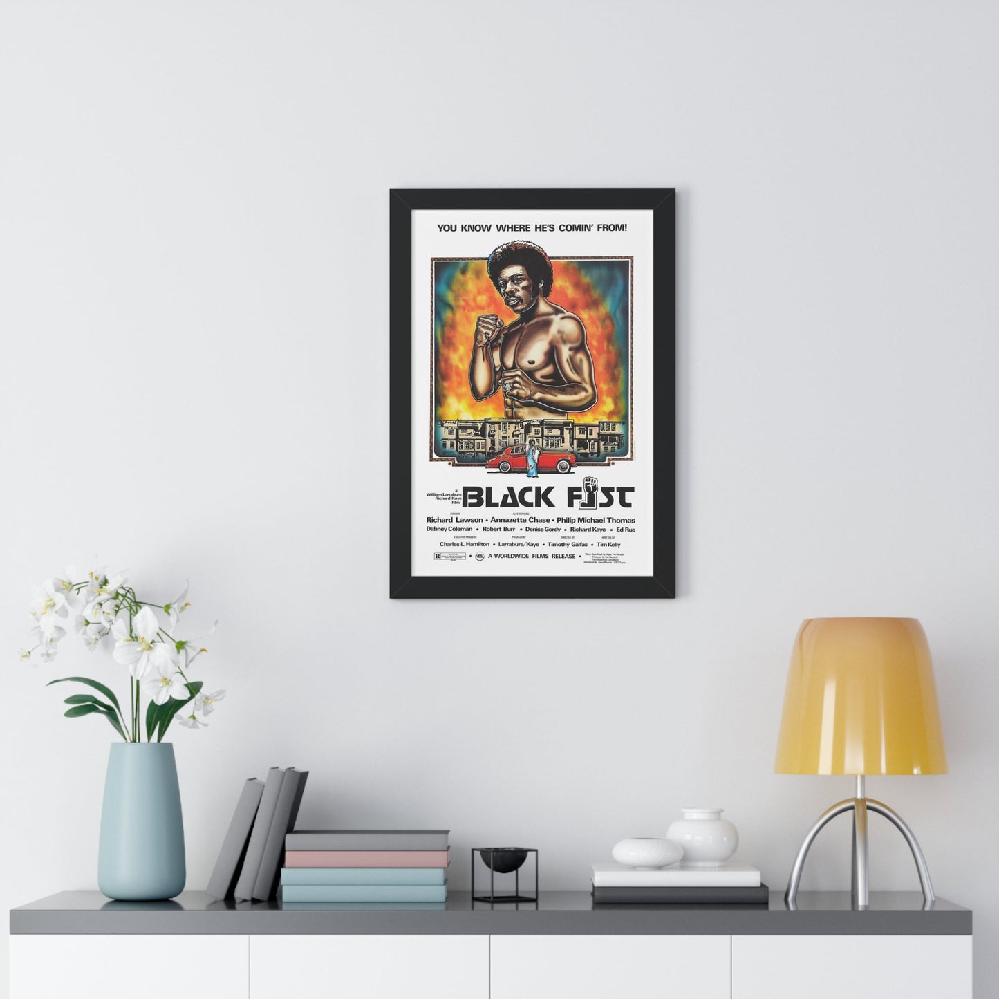 BLACK FIST 1975 - Framed Movie Poster-The Sticker Space