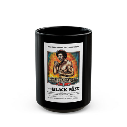 BLACK FIST 1975 Movie Poster - Black Coffee Mug-15oz-The Sticker Space