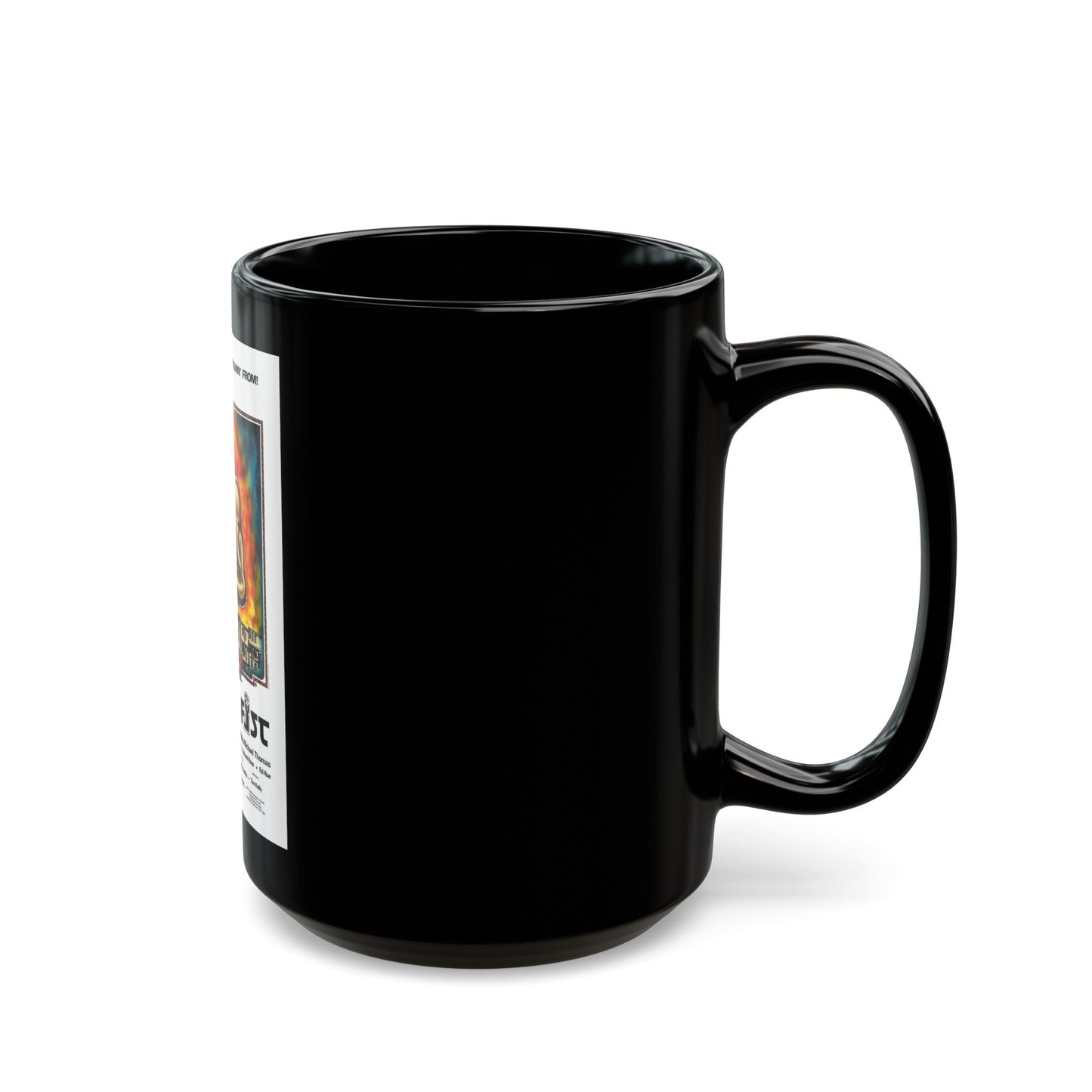 BLACK FIST 1975 Movie Poster - Black Coffee Mug-The Sticker Space