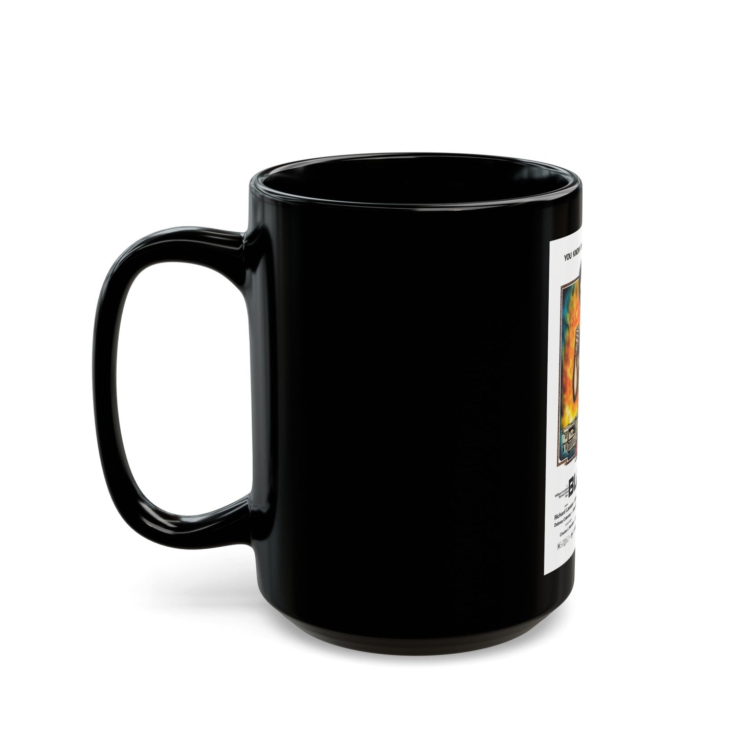 BLACK FIST 1975 Movie Poster - Black Coffee Mug-The Sticker Space