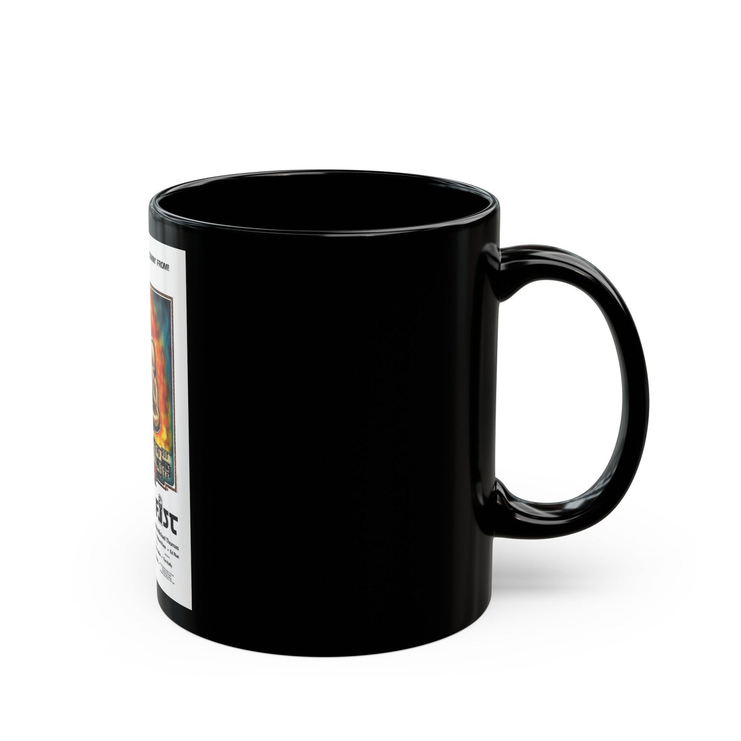 BLACK FIST 1975 Movie Poster - Black Coffee Mug-The Sticker Space