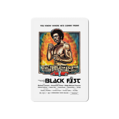 BLACK FIST 1975 Movie Poster - Die-Cut Magnet-6 × 6"-The Sticker Space