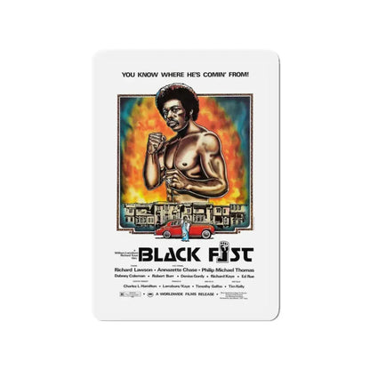 BLACK FIST 1975 Movie Poster - Refrigerator Magnet 3 Inch - The Sticker Space