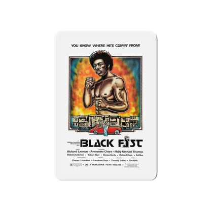 BLACK FIST 1975 Movie Poster - Refrigerator Magnet 6 Inch - The Sticker Space