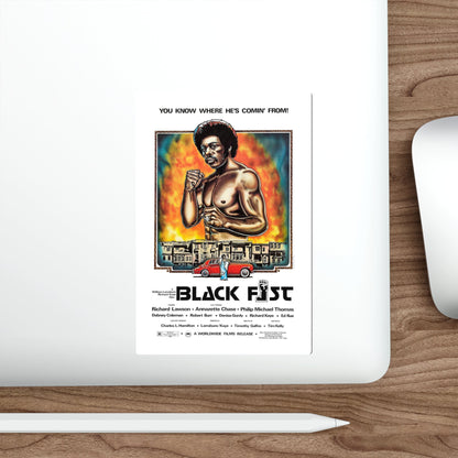 BLACK FIST 1975 Movie Poster STICKER Vinyl Die-Cut Decal-The Sticker Space