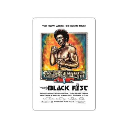 BLACK FIST 1975 Movie Poster STICKER Vinyl Die-Cut Decal - The Sticker Space