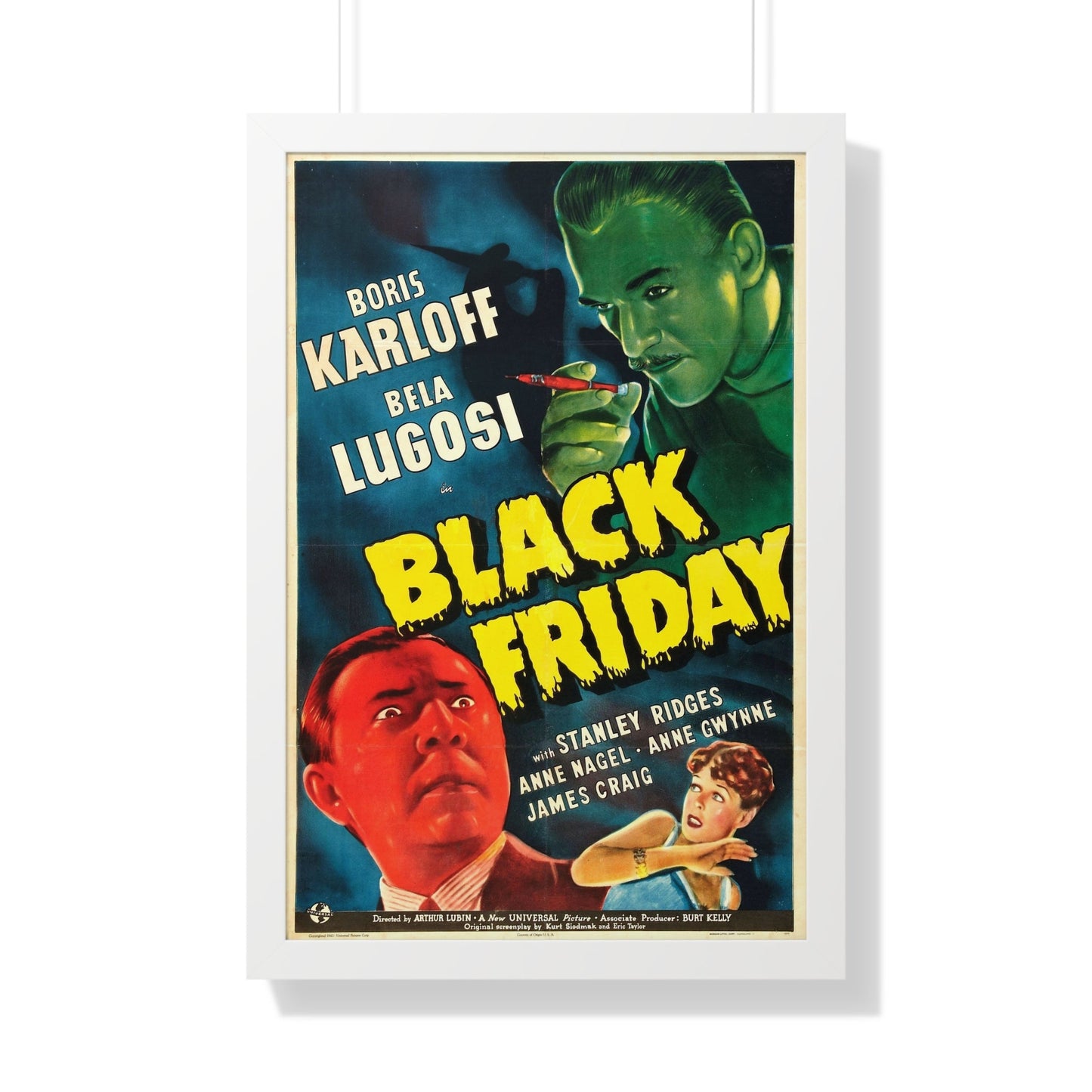 BLACK FRIDAY 1940 - Framed Movie Poster-20" x 30"-The Sticker Space