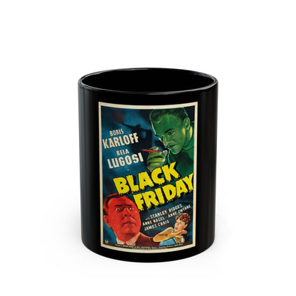 BLACK FRIDAY 1940 Movie Poster - Black Coffee Mug-11oz-The Sticker Space