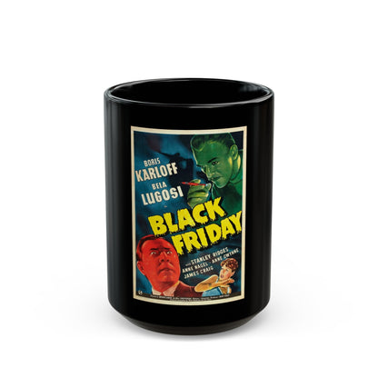 BLACK FRIDAY 1940 Movie Poster - Black Coffee Mug-15oz-The Sticker Space