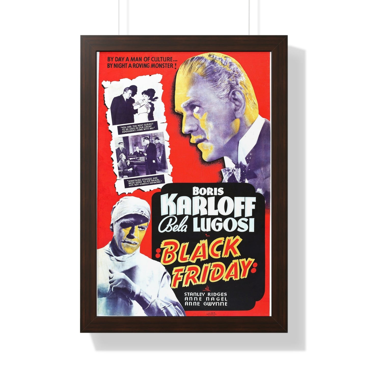 BLACK FRIDAY (2) 1940 - Framed Movie Poster-16″ x 24″-The Sticker Space