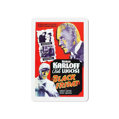 BLACK FRIDAY (2) 1940 Movie Poster - Die-Cut Magnet-6 × 6"-The Sticker Space