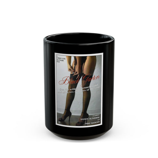 BLACK GARTERS 1981 Movie Poster - Black Coffee Mug-15oz-The Sticker Space