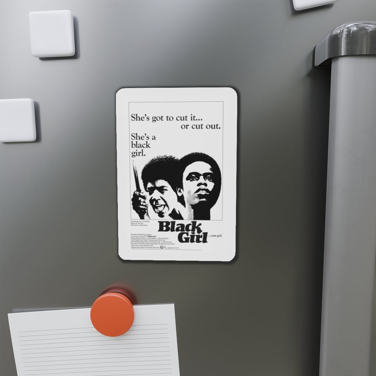 BLACK GIRL 1966 Movie Poster - Die-Cut Magnet-The Sticker Space