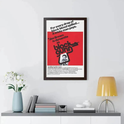 BLACK GUNN 1972 - Framed Movie Poster - The Sticker Space