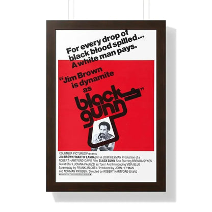 BLACK GUNN 1972 - Framed Movie Poster - The Sticker Space