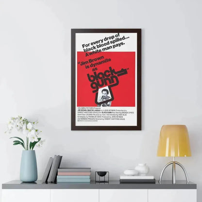 BLACK GUNN 1972 - Framed Movie Poster - The Sticker Space