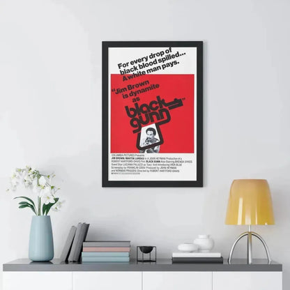 BLACK GUNN 1972 - Framed Movie Poster - The Sticker Space