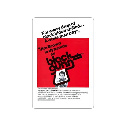 BLACK GUNN 1972 Movie Poster STICKER Vinyl Die-Cut Decal 5 Inch - The Sticker Space