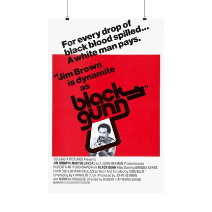 BLACK GUNN 1972 - Paper Movie Poster 24″ x 36″ Matte - The Sticker Space