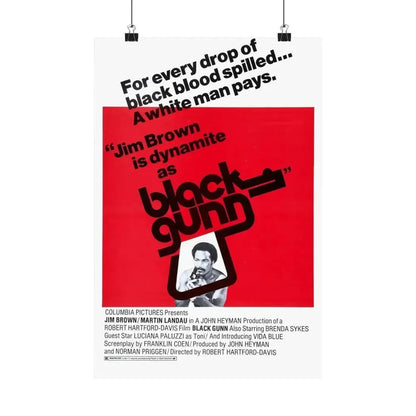 BLACK GUNN 1972 - Paper Movie Poster - The Sticker Space
