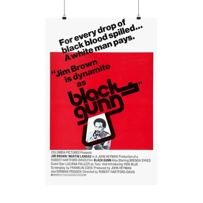 BLACK GUNN 1972 - Paper Movie Poster - The Sticker Space