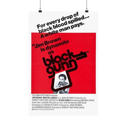 BLACK GUNN 1972 - Paper Movie Poster - The Sticker Space
