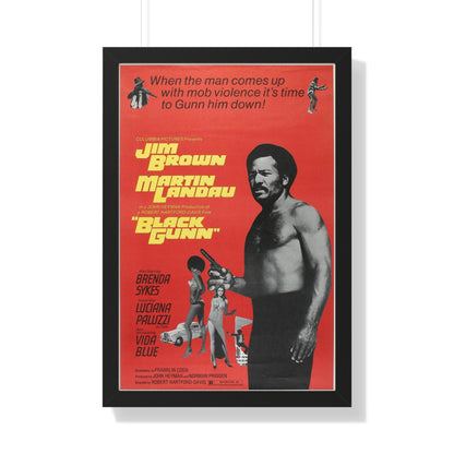 BLACK GUNN (2) 1972 - Framed Movie Poster-20" x 30"-The Sticker Space