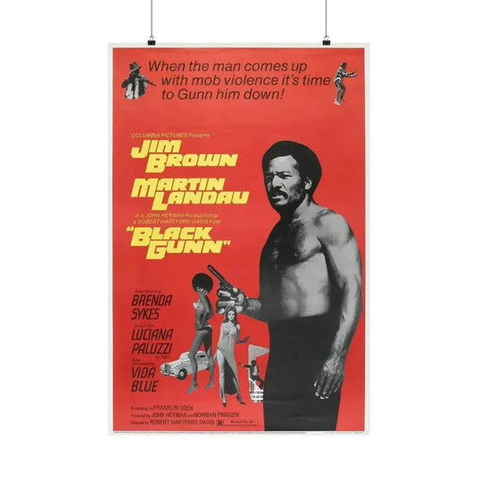BLACK GUNN (2) 1972 - Paper Movie Poster 24″ x 36″ Matte - The Sticker Space