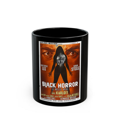 BLACK HORROR 1968 Movie Poster - Black Coffee Mug-11oz-The Sticker Space